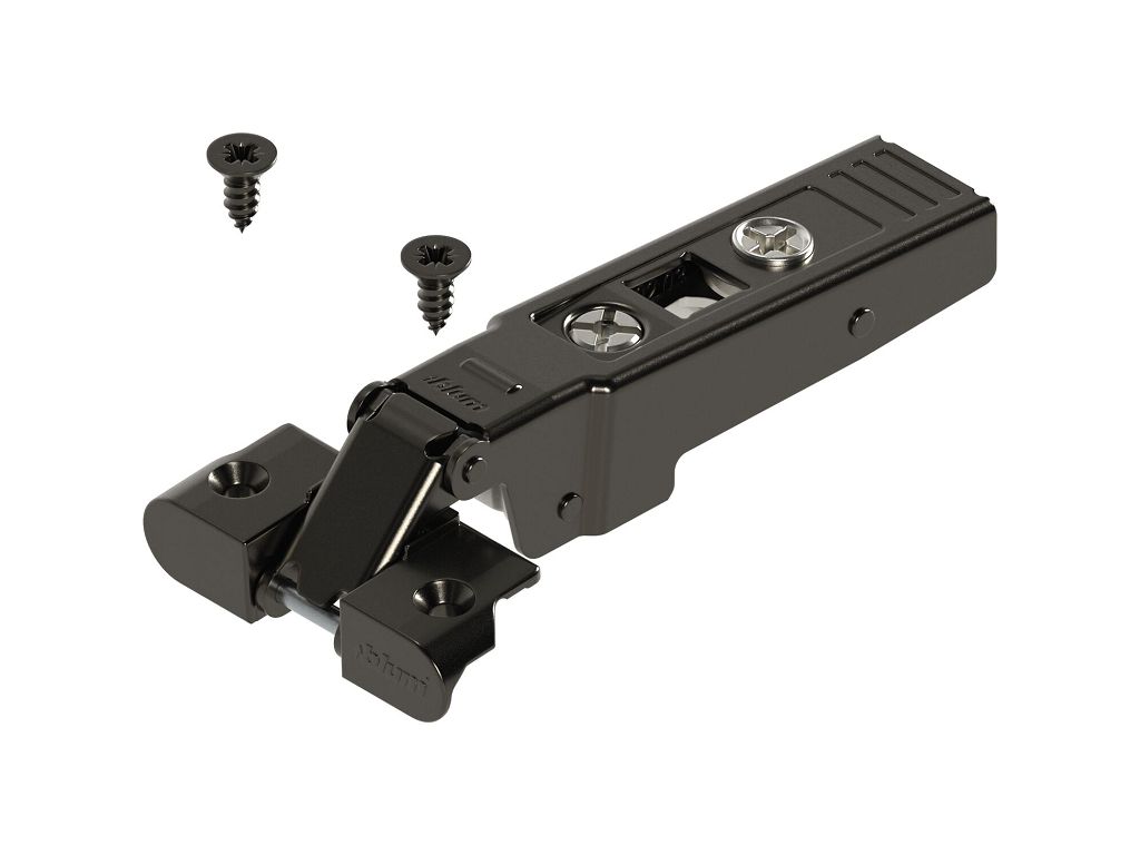 blum_cerniera_per_telaio_alluminio_con_molla_95°_da avvitare_clip_top_ nero_onice.jpg Cerniera per Telaio Alluminio con Molla 95°da avvitare Clip Top Battuta con Sormonto 0 Nero Onice | Blum - immagine 1